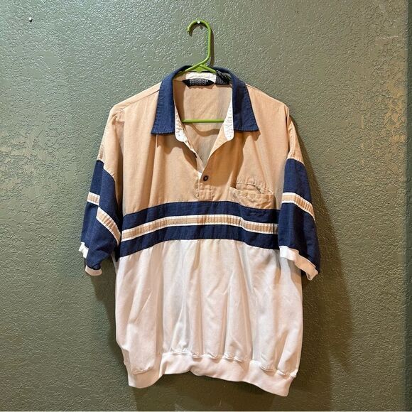 Vintage Knightsbridge 80s 90s XL Men’s Short Sleeve Shirt - Picture 2 of 10